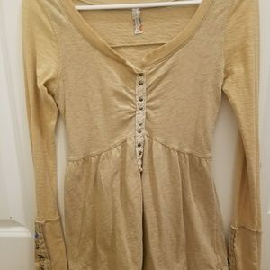 Free people long sleeve shirt